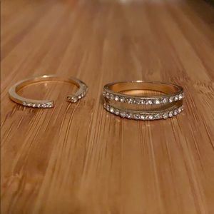 size seven gold rings